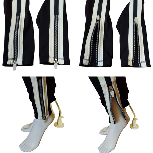 Spiritual Gangster Track Stripe Zip Ankle Compression 7/8 Leggings - Picture 8 of 16